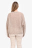 Weekend Max Mara Cream Mohair Wool Blend Open Knit Cardigan Size M