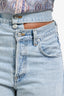 Agolde Light Blue Wash Denim Broken Waistband Jeans Size 24