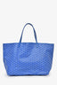 Goyard Sky Blue Goyardine Canvas Saint Louis GM Tote