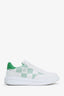 Louis Vuitton White/Green Leather Beverly Hills Sneakers Size 8 Mens
