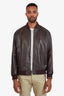 Gucci Brown Leather Jacket Size 56 Mens