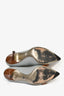 Dolce & Gabbana Light Blue/Brown Leather Buckle Detail Pointed Toe Heel Size 39