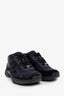 Pre-loved Chanel™ Black Suede Nylon CC Low Top Sneakers Size 35