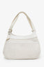 Christian Dior White Logo Diorissimo Shoulder Bag