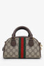 Gucci Coated Canvas GG Ophidia Convertible Boston Top Handle Bag