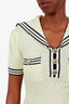 Self-Portrait Yellow Knit Mini Dress Size XS