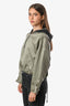 Rag & Bone Olive Green Randi Cropped Hooded Jacket Size XS