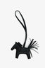 Hermès 2022 Black So Black Leather Rodeo PM Bag Charm