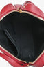 Saint Laurent Red Leather Lou Crossbody Camera Bag