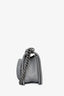 Pre-loved Chanel™ 2014 Grey Quilted Lambskin Medium Boy Bag