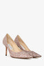 Jimmy Choo Pink/Silver Sparkly Heels Size 39.5