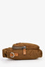 Prada Brown Re-Nylon Logo Smartphone Crossbody Pouch with Strap