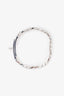Hermès Sterling Silver Kelly Gourmette Bracelet Size SH