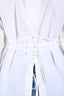 Frame White Cotton Back Waist Tie Button Down Shirt Size S