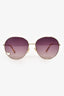 Chloe Dark Purple/Silver Heart '27S' Sunglasses