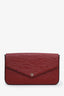 Louis Vuitton Red Epi Leather Félicie Pochette with Strap