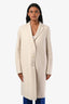 Harris Wharf London Beige Wool Midi Coat Size M