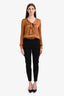 Valentino Black Wool Cigarette Trousers Size 10