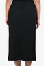 Sofie D'Hoore Black Elastic Waist Wool Long Skirt Size 44