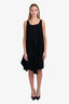 Issey Miyake Vintage Black Wrap Mini Dress Size M
