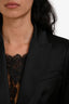 Dolce & Gabbana Black/Leopard Print Lining Blazer and Pants Suit Set (Size 40)