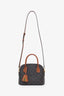 Celine Brown/Tan Canvas Calfskin Triomphe Teen Honorine Bag With Strap