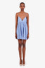 Reformation Blue/White Striped Amara Mini Dress Size M