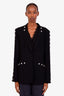 Cinq A Sept Black Studded Blazer Size 10