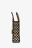 Prada Beige/Black Printed Fabric Large Symbole Tote