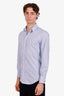Dolce & Gabbana Blue Cotton Button Down Shirt Size 38/15 Men's