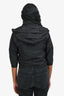 Prada 2024 Black Re-Nylon Cropped Sleeve Lightweight Jacket Size 38