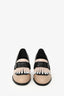 Hermès Black/Beige Leather 'Royal' Heeled Loafers Size 36.5