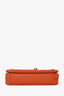 Prada Orange Saffiano Leather Mini Sound Top Handle Bag