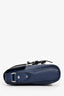 Gucci Blue Jumbo Monogram Leather Small Messenger Bag