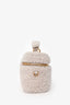 Miu Miu White Sheep Fur Vanity Top Handle