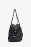 Pre-loved Chanel™ 2011-12 Black Quilted Crinkled Leather Ultra Stitch Satchel