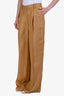 Loulou Studio Camel Linen Blend Trousers Size S