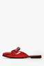 Gucci Red Patent Slip On Mules Size 38.5