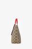 Gucci Beige Multicolour GG Supreme Rainbow Butterfly Mini Tote Handbag