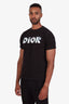 Dior x Daniel Arsham Black Eroded Logo 3D Print T-shirt Size S Mens