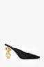 Cult Gaia Black Gold Heel Mules Size 39