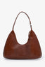 By Far Brown Lizard-Effect Leather Amber Shoulder Bag