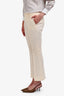 Gucci White Wool Blend Trousers 44