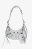 Balenciaga Silver Glitter Le Cagole Shoulder Bag