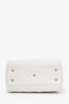 Pre-loved Chanel™ 25A White Caviar Quilted Small Bowling Bag