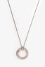 Tiffany & Co. Sterling Silver 1837 Open Circle Pendant Necklace
