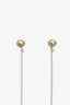 Christian Dior Pearl La Petite Tribale Dangle Chain Earrings