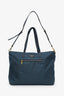 Prada Teal Re-Nylon Saffiano Re-Edition Two Way Tote Bag with Strap