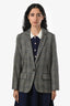Blazer Isabel Marant Étoile en laine à motif chevrons gris, taille 34
