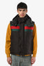 Gucci Brown GG Supreme Web Padded Gilet Hooded Vest Size 46 Men's